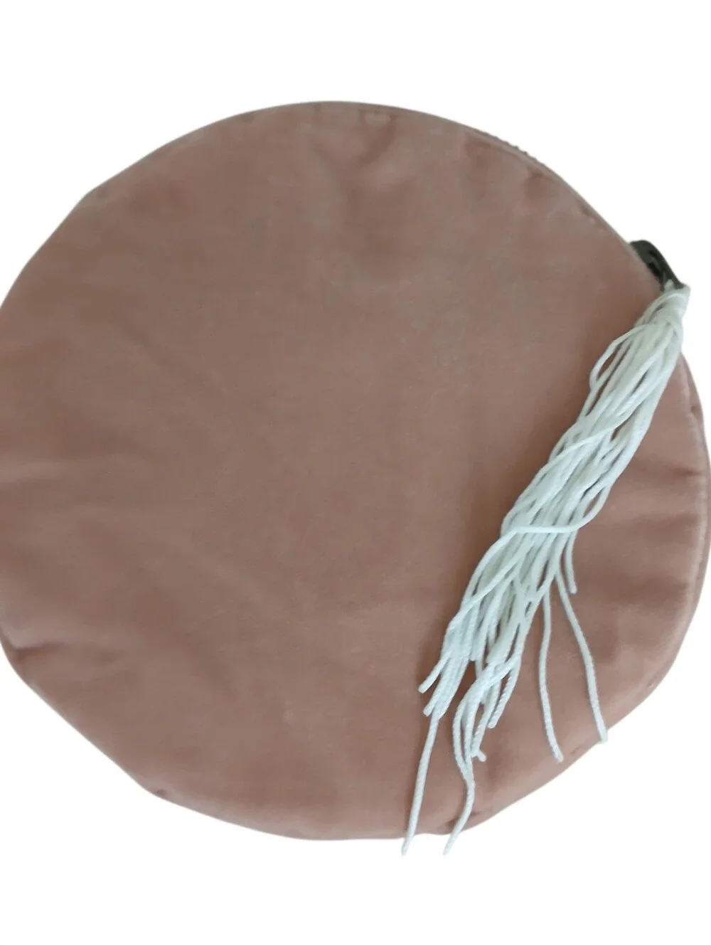 Anthropologie x Anna Harlow Russo Round Monogram A Crest Beaded Velvet Bag